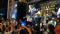 Lucas Martin Matthysse dalam acara jumpa pers jelang duel melawan Manny Pacquiao di Kuala Lumpur, Malaysia, Jumat (20/4/2018) (Marco/Liputan6.com)