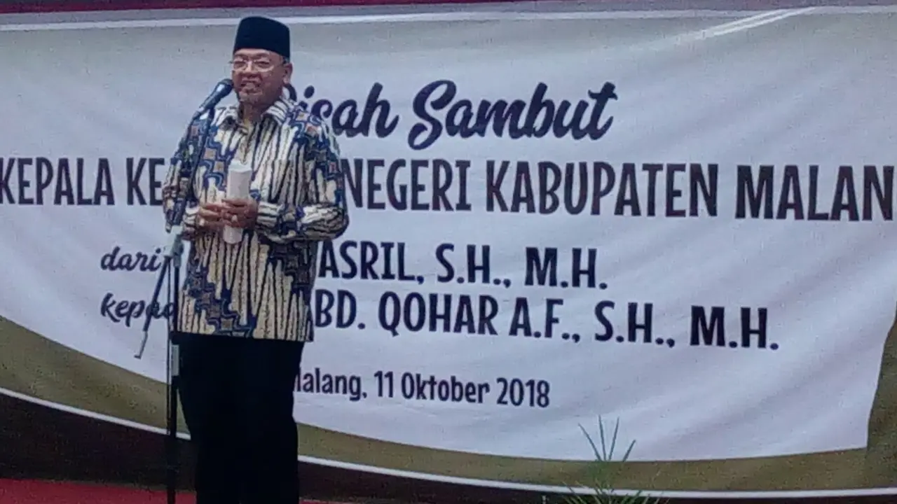 Bupati Malang Rendra Kresna Berpidato
