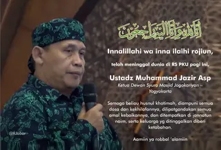 Ketua Dewan Syuro Masjid Jogokariyan Yogyakarta Muhammad Jazir meninggal dunia