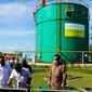 Peresmian Pembangkit Tenaga Biogas PTPN V sebagai komitmen mengurangi gas rumah kaca dalam perubahan iklim. (Liputan6.com/M Syukur)