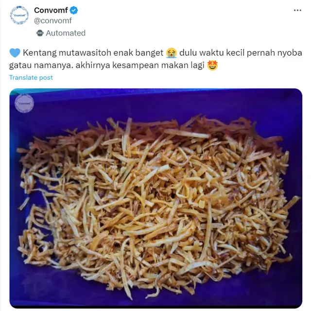6 Nama Kentang Mustofa Nyeleneh Ini Bikin Ngakak, Netizen Asbun Banget