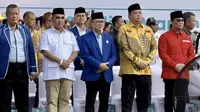 Sejumlab perwakilan partai politik hadir di Harlah PKB ke-25 di Stadion Manahan Solo, Minggu (23/7/2023). (Foto: Istimewa).