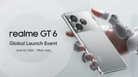 Realme mengumumkan akan menghadirkan Realme GT 6 untuk pasar global pada 20 Juni 2024 di Milan, Italia. (Dok: Realme)