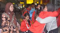 Sebanyak 195 atlet serta 50 ofisial National Paralympic Commitee (NPC) Indonesia tiba di Kota Solo, Kamis (12/12/2015). 