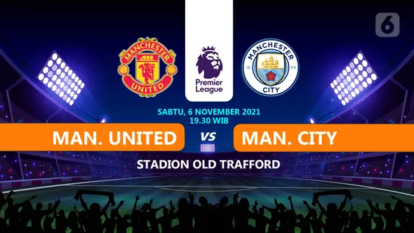 Manchester United vs Manchester City. (Liputan6.com/Trie Yasni)