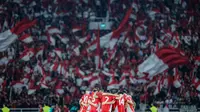 Pemain Timnas Indonesia saat melawan Bahrain pada laga kedelapan putaran ketiga Grup C kualifikasi Piala Dunia 2026 di Stadion Utama Gelora Bung Karno, Jakarta, Selasa (25/3/2025) malam WIB. (Bola.com/Bagaskara Lazuardi)