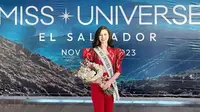 Miss Universe Indonesia Fabienne Nicole tiba di El Savador untuk mengikuti kontes Miss Universe 2023. (dok. Instagram @fabienne_fng/https://www.instagram.com/p/CzMC2o0Jdi8/)