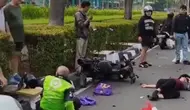 Pelajar Bawa Moge Tabrak Ojol di Depan Plasa Senayan, 3 Luka-Luka