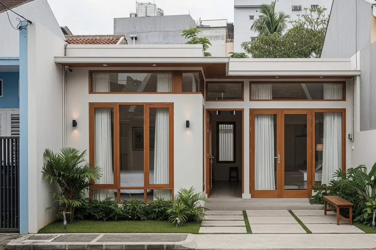 Inspirasi Model Rumah Kecil Tapi Terasa Luas di Lahan Sempit Perkotaan/ Ilustrasi AI