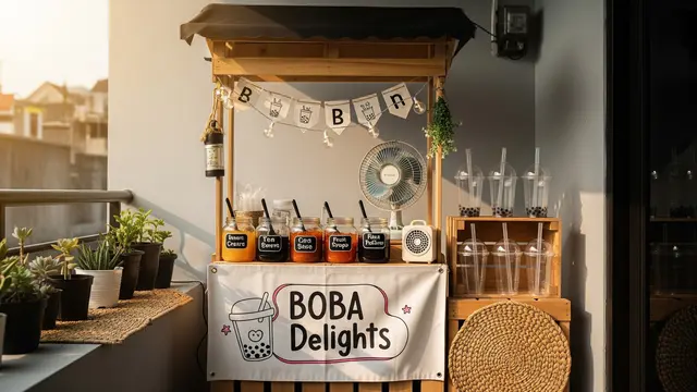 Ide Jualan Minuman Dingin di Teras Rumah Type 45 saat Musim Kemarau (Gemini AI)