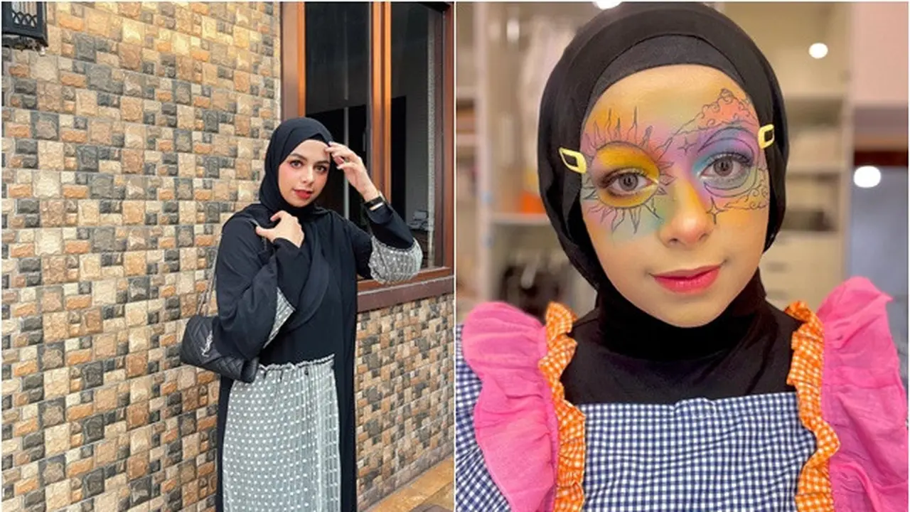 6 Potret Selebgram Dilla Jaidi, Adik Fadil Jaidi yang Jago Art Makeup