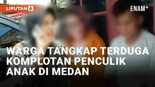 VIDEO: Viral Warga Ramai-Ramai Tangkap Terduga Komplotan Penculik Anak di Medan