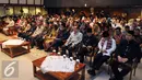 Suasana Pembukaan acara Evaluasi Dengar Pendapat  10 LPS TV  Berjaringan di Balai Kota, Jakarta, Selasa (10/5/2016). Acara ini sebagai evaluasi proses perpanjangan izin penyiaran 10 tahun televisi (Liputan6.com/JohanTallo)