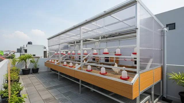 Tips Membuat Kandang Ayam di Rooftop Agar Tidak Bau dan Tetap Higienis