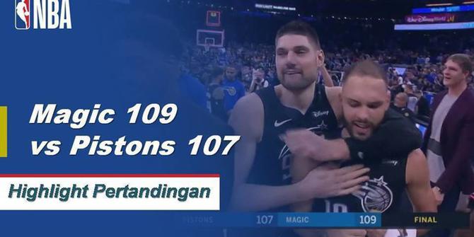 Cuplikan Pertandingan NBA : Magic 109 vs Pistons 107