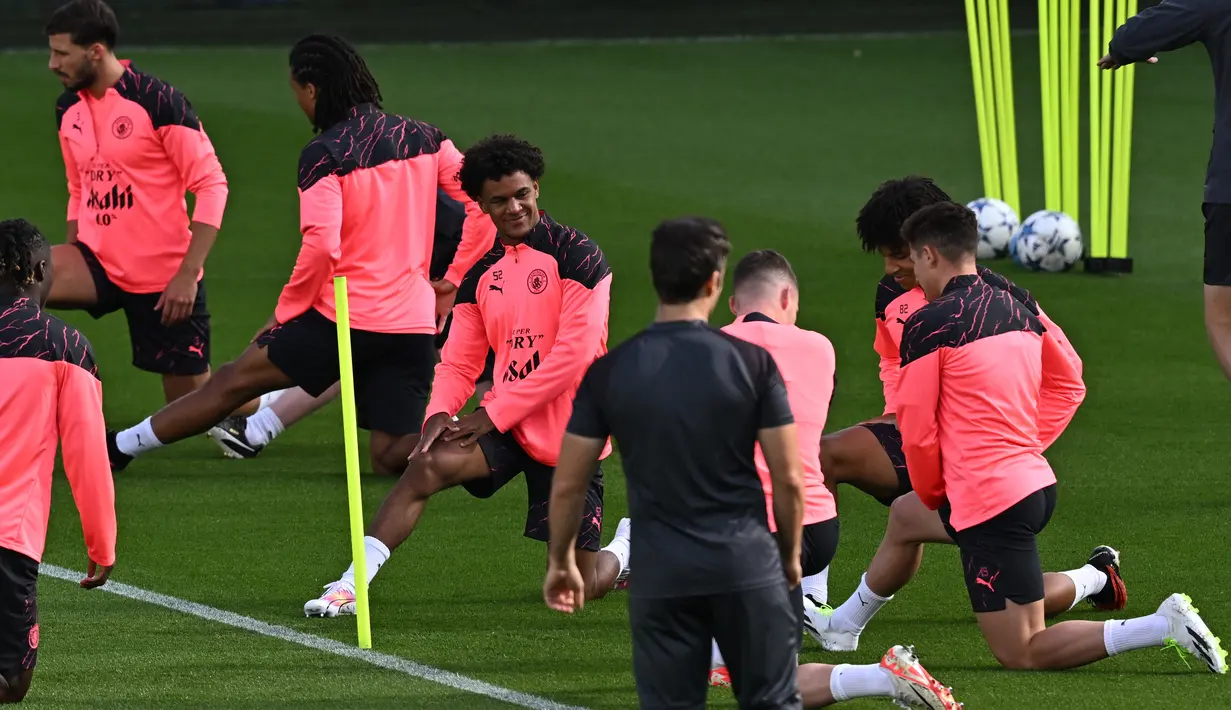 Manchester City akan menjamu Red Star Belgrade pada matchday 1 Grup G Liga Champions 2023/2024. (Paul ELLIS / AFP)