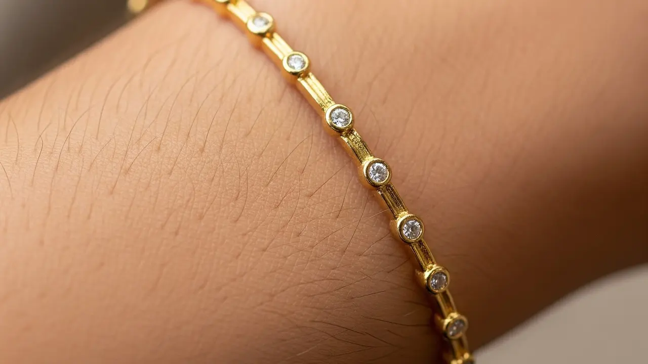 Bangle Tabur Zircon/Berlian Imitasi