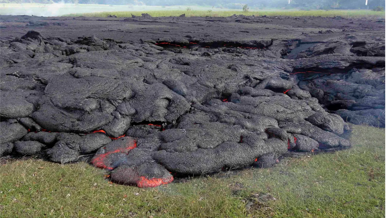 Lahar letusan Gunung Kilauea di Hawaii. (Reuters)