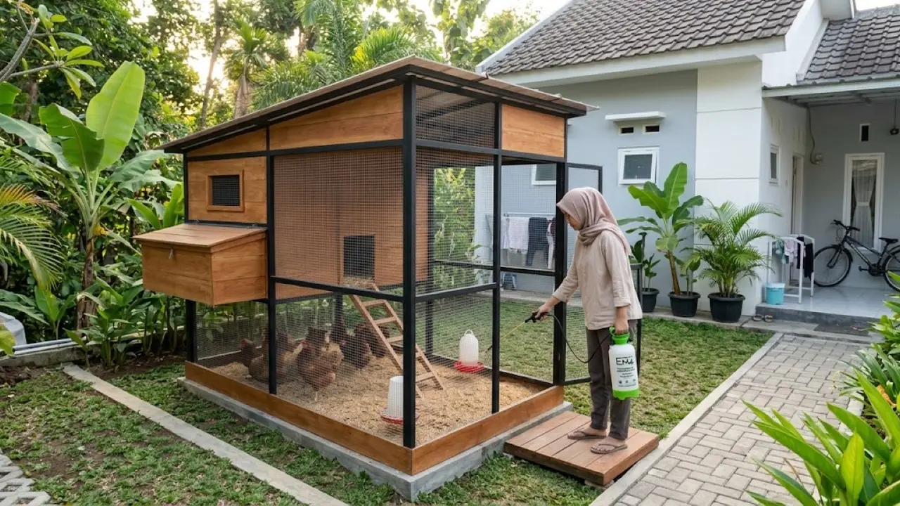 Ide Kandang Ayam Anti Bau dan Becek