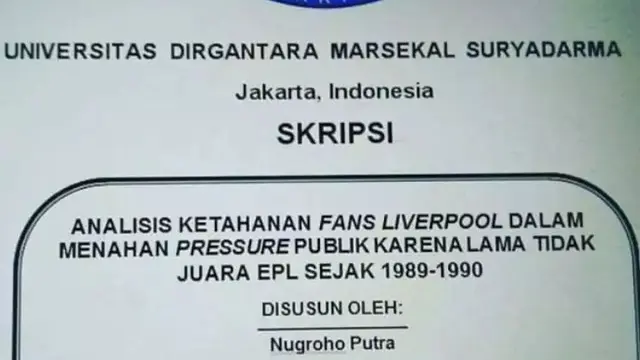 8 Potret Judul Skripsi Mahasiswa Ini Nyeleneh Banget, Enggak Habis Pikir
