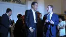 Mark Zuckerberg menemui Jokowi untuk membicarakan mengenai perkembangan internet di Indonesia, Jakarta, (13/10/14). (Liputan6.com/Herman Zakharia) 