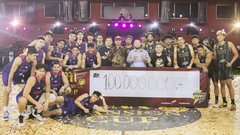 Laga amal Rans PIK Basketball dengan West Bandits