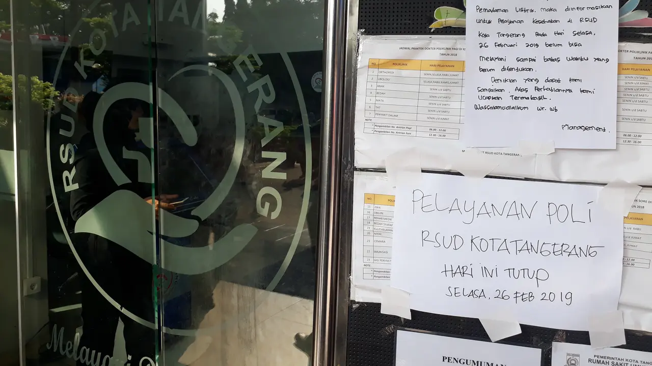 Setelah Kebakaran, Operasional RSUD Kota Tangerang Dihentikan (Liputan6.com/Pramitha)