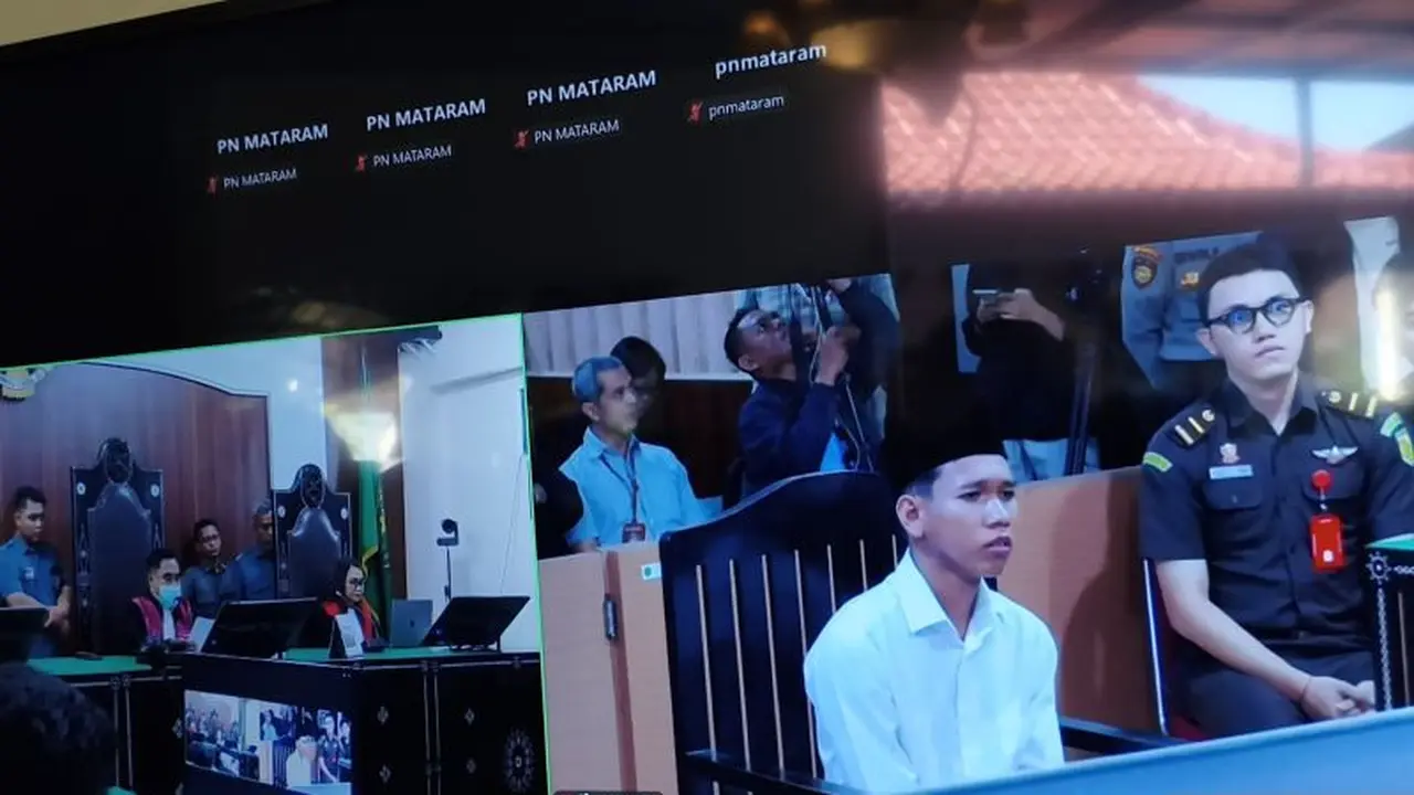Sidang kasus pembunuhan mahasiswi Unram. (Antara)