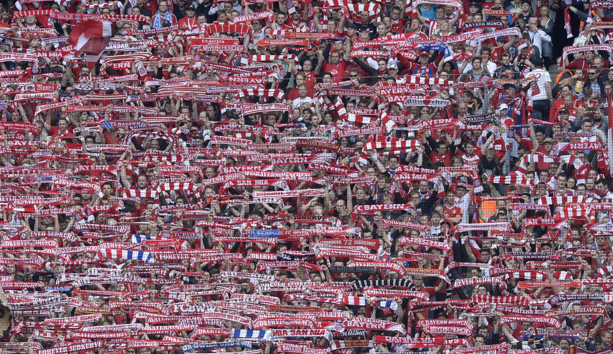 1. Liga Jerman (Bundesliga) - Rata-rata 42.388 penonton. (AFP/Christof Stache)