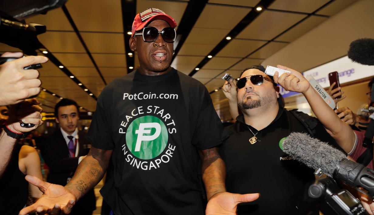 Foto Demi Ktt As Korut Mantan Pebasket Nba Tiba Di Singapura Global Liputan6 Com