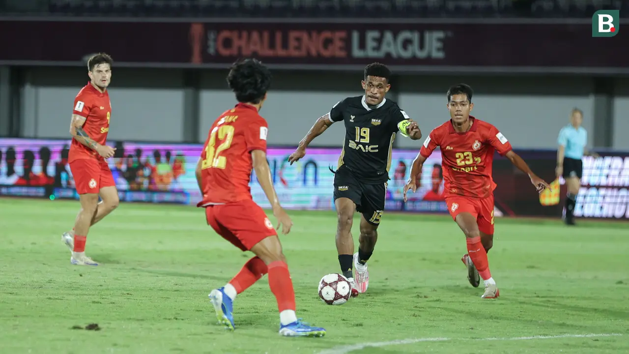 Foto: Lawan 10 Pemain, Dewa United hanya Mampu Bermain Imbang Kontra Phnom Penh Crown di AFC Challenge League
