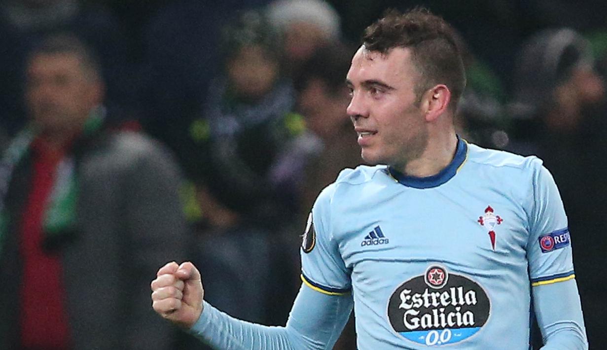 7. Iago Aspas (Celta Vigo) - 6 Gol. (AFP/Stringer)