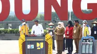 Jokowi meresmikan bendungan Semantok Nganjuk. (Istimewa)