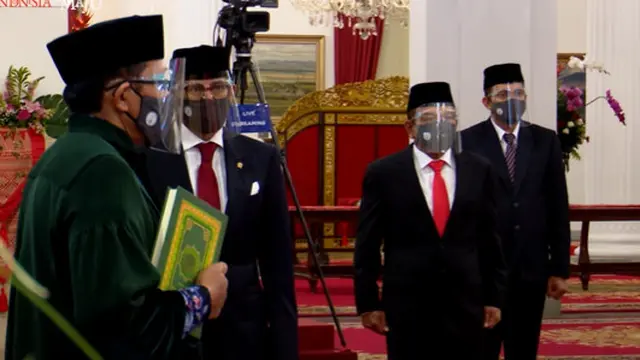 Resmi, Ini 6 Momen Pelantikan Menteri dan Wamen Baru Kabinet Indonesia Maju