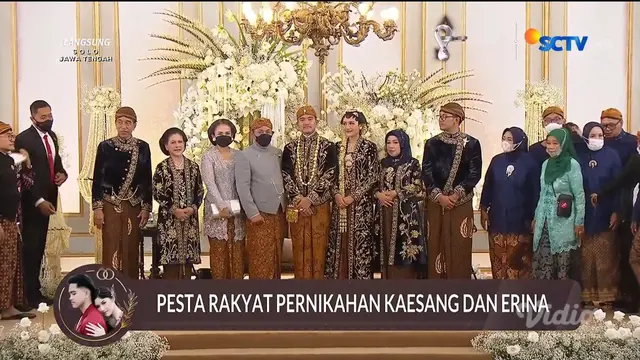 Pesta rakyat pernikahan Kaesang Pangarep dan Erina Gudono (SCTV)