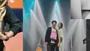 Temani Mikha manggung, Gregoria tampil menawan dengan dress hitam dan luaran putihnya. Sedangkan Mikha tampil dengan kaus putih, outerwear dan celana panjang serba hitamnya. [@mikha97/@gregoriamrska].