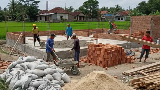 Cara Membuat Rumah Minimalis 6x9 Meter di Desa agar Terlihat Luas dengan Taman Mini/AI