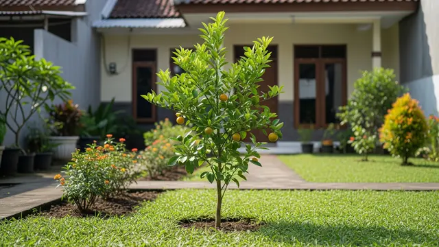 Pohon Jeruk Mini untuk Halaman Depan