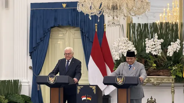 Presiden Prabowo Subianto bertemu Presiden Jerman Steinmeier di Istana