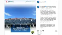 Setelah pengembangan dan beautifikasi, terminal penumpang Bandara Pattimura Ambon akhirnya rampung. (Tangkapan Layar Instagram @ap_airports)