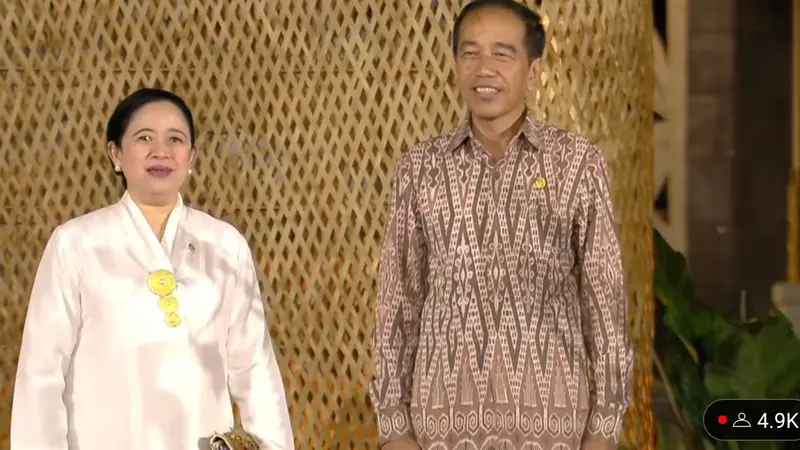 Presiden Joko Widodo (Jokowi) bertemu dengan Ketua DPR RI Puan Maharani.