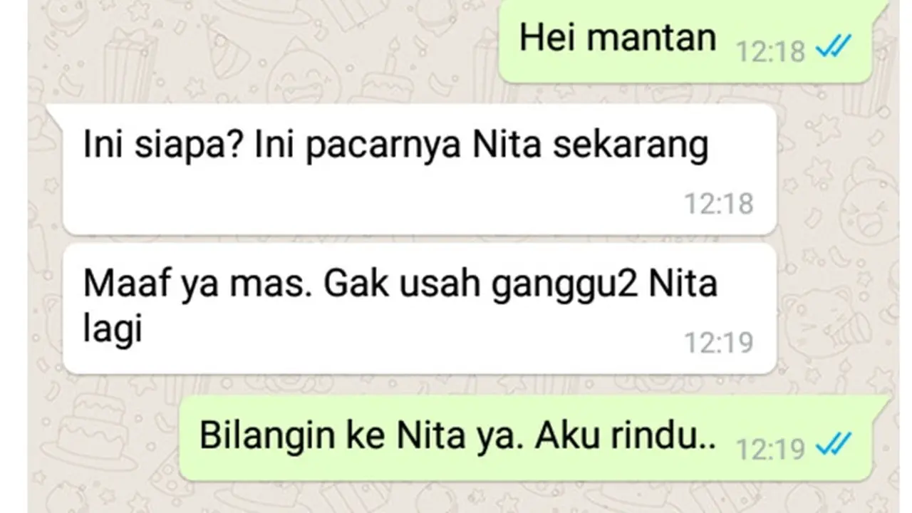 6 Chat Mantan Bilang Jujur Lagi Kangen Ini Bikin Baper
