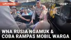 Todongkan Sajam dan Coba Rampas Mobil Warga, WNA Rusia Ditahan Polres Gianyar
