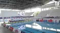 Jelang Asian Games 2018 beberapa tempat perlombaan telah disiapkan, salah satunya arena tempat lomba renang.