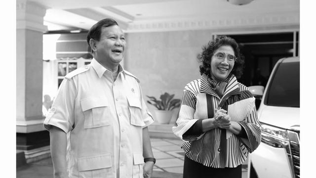 Susi Pudjiastuti - Prabowo Subianto (Foto: Instagram/@prabowo)