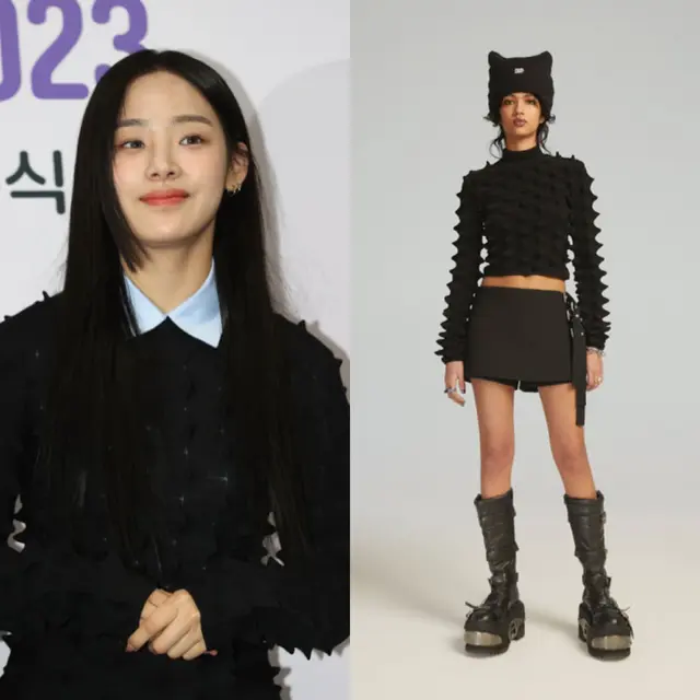 Minji mengenakan koleksi  AMBUSH