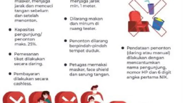 Aturan Pemprov DKI untuk nonton di bioskop (Foto: Facebook)