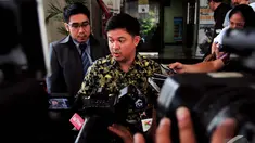 Kuasa Hukum Suryadharma Ali (SDA), Andreas Nahot Silitonga saat memberikan keterangan pers, Jakarta, Rabu (29/10/2014) (Liputan6.com/Johan Tallo)
