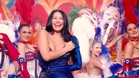 Anggun saat tampil di pertunjukan 100 Ans de Comédies Musicales (ist)