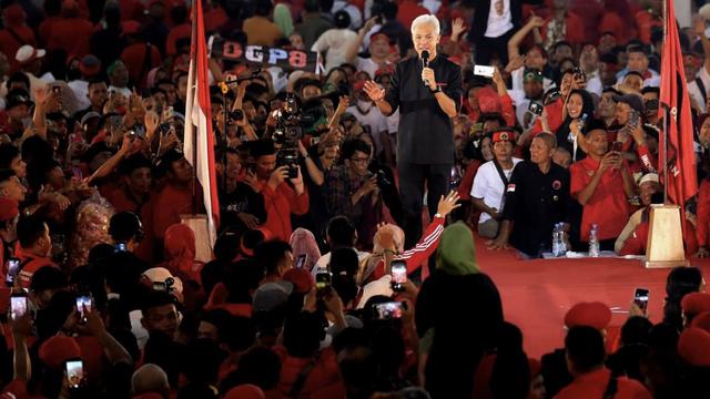 Bakal calon presiden Ganjar Pranowo di Sumatera Utara